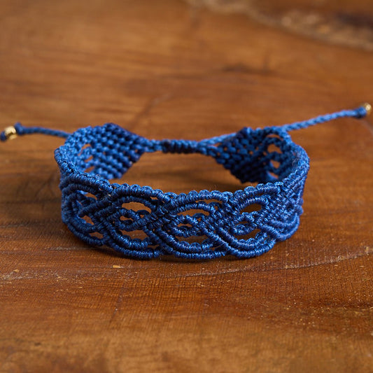 Big Heart Adjustable Cuff Bracelet - Art Anna MacrameCuff Bracelet