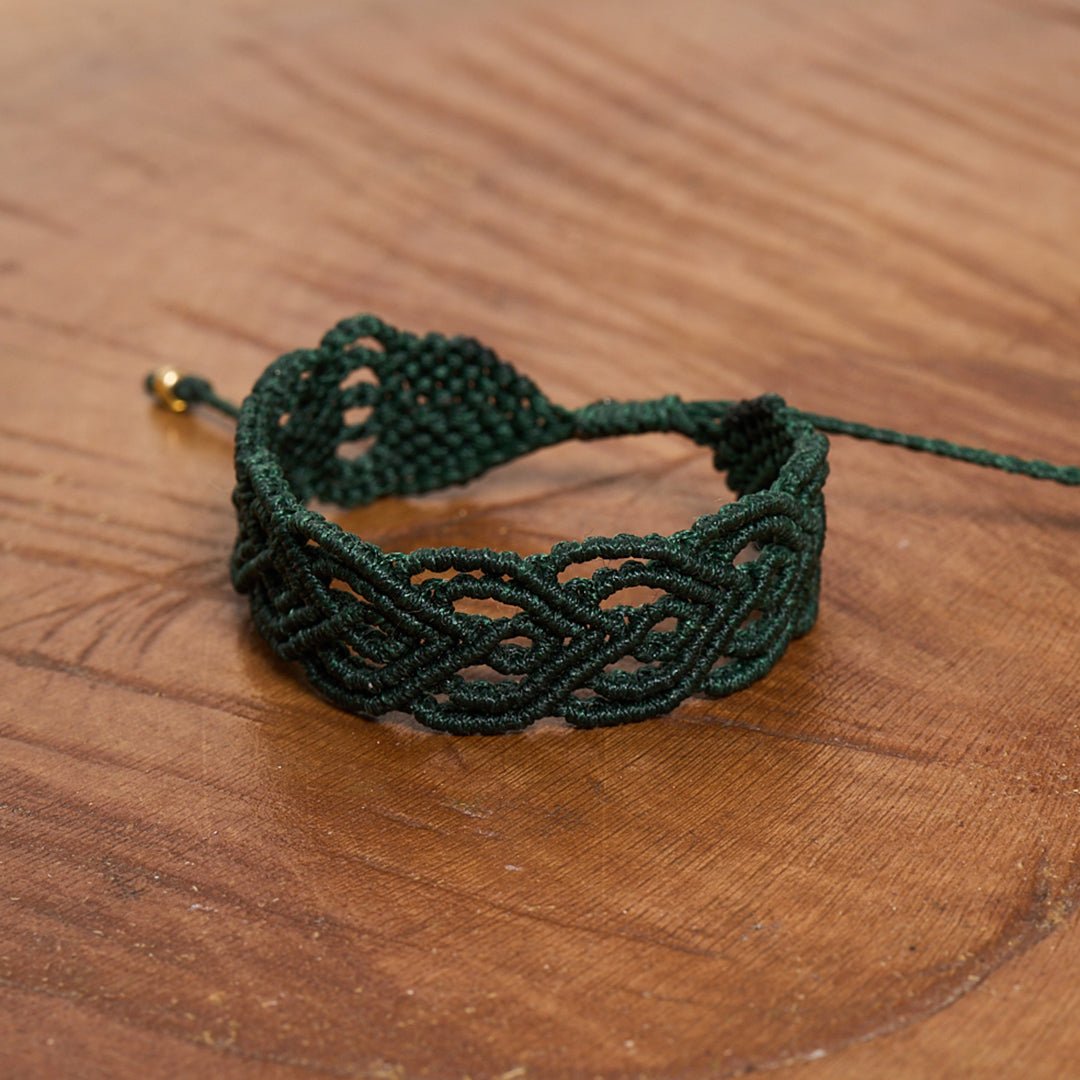 Big Heart Adjustable Cuff Bracelet - Art Anna MacrameCuff Bracelet