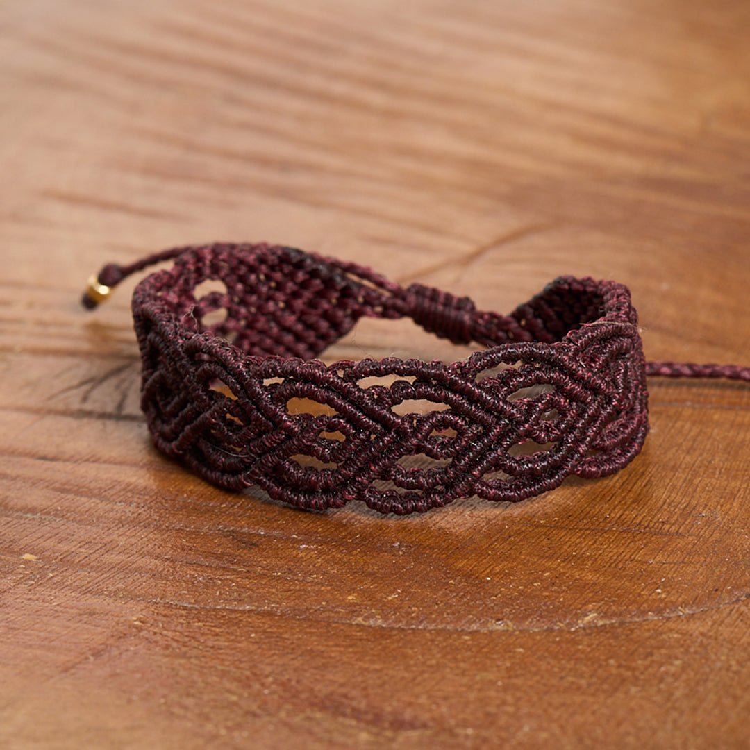 Big Heart Adjustable Cuff Bracelet - Art Anna MacrameCuff Bracelet