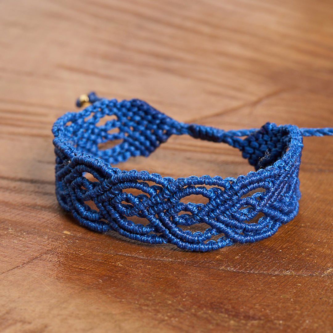 Big Heart Adjustable Cuff Bracelet - Art Anna MacrameCuff Bracelet