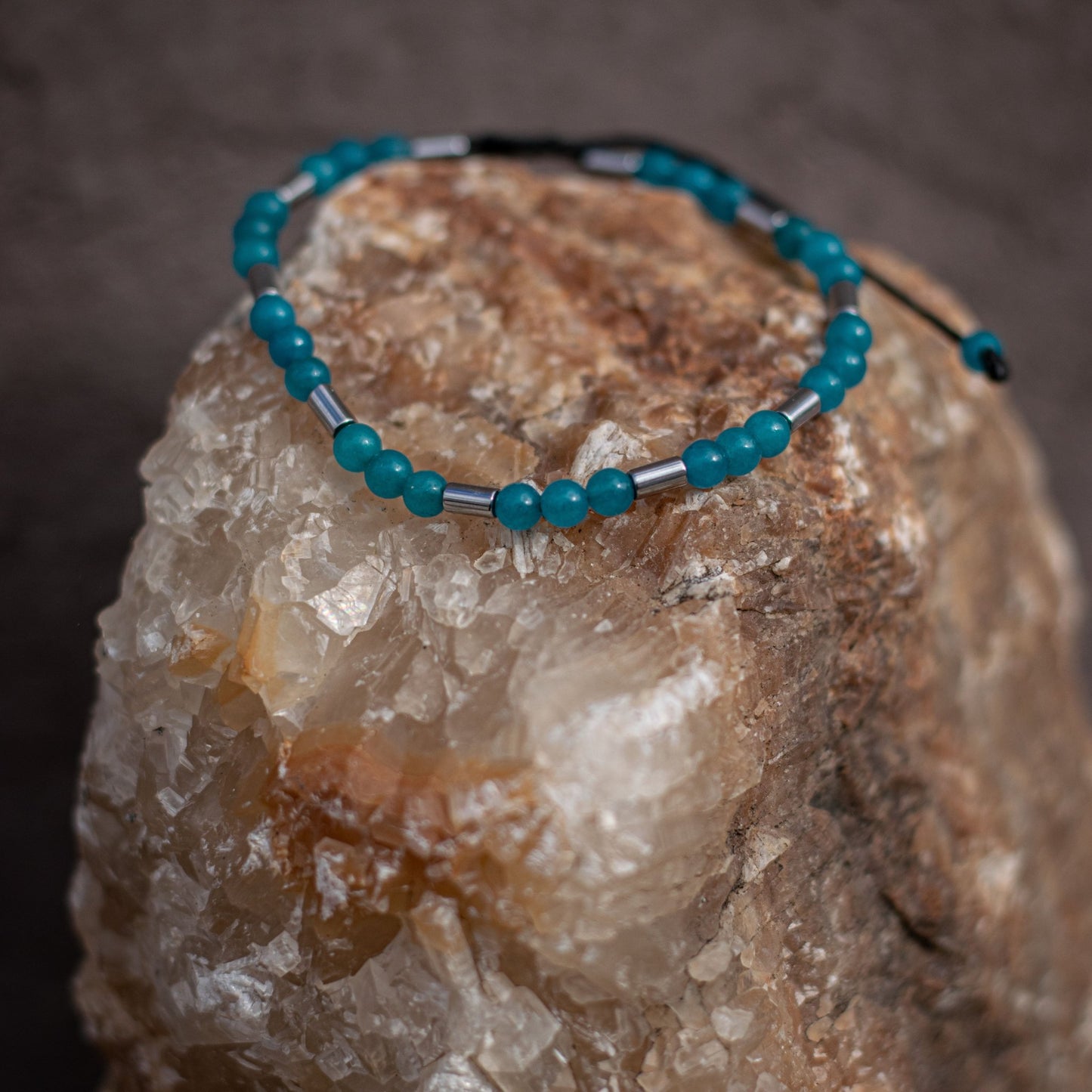 Blue Agate Bracelet - Art Anna MacrameBracelet