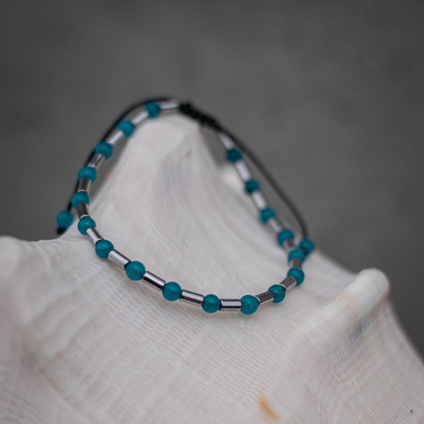 Blue Agate Bracelet - Art Anna MacrameBracelet