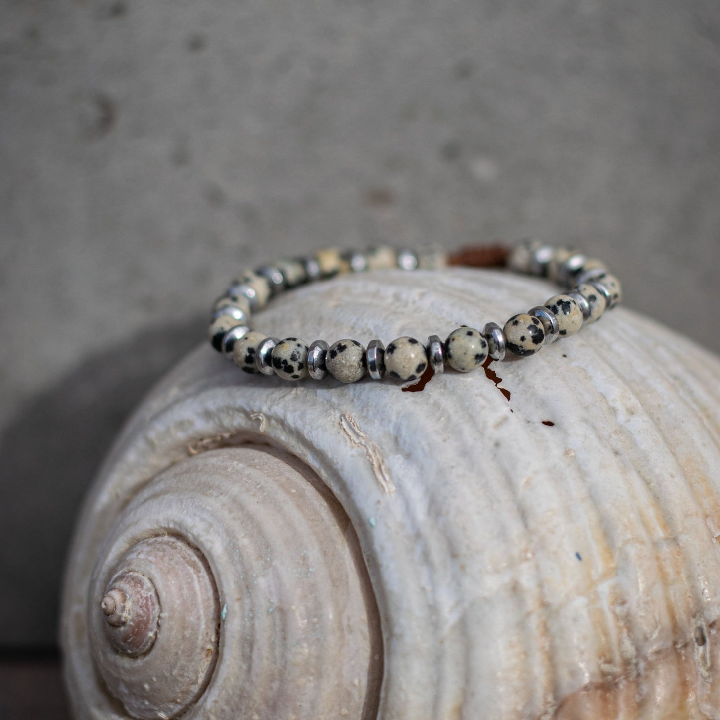 Dalmatian Jasper Bracelet - Art Anna MacrameBracelet