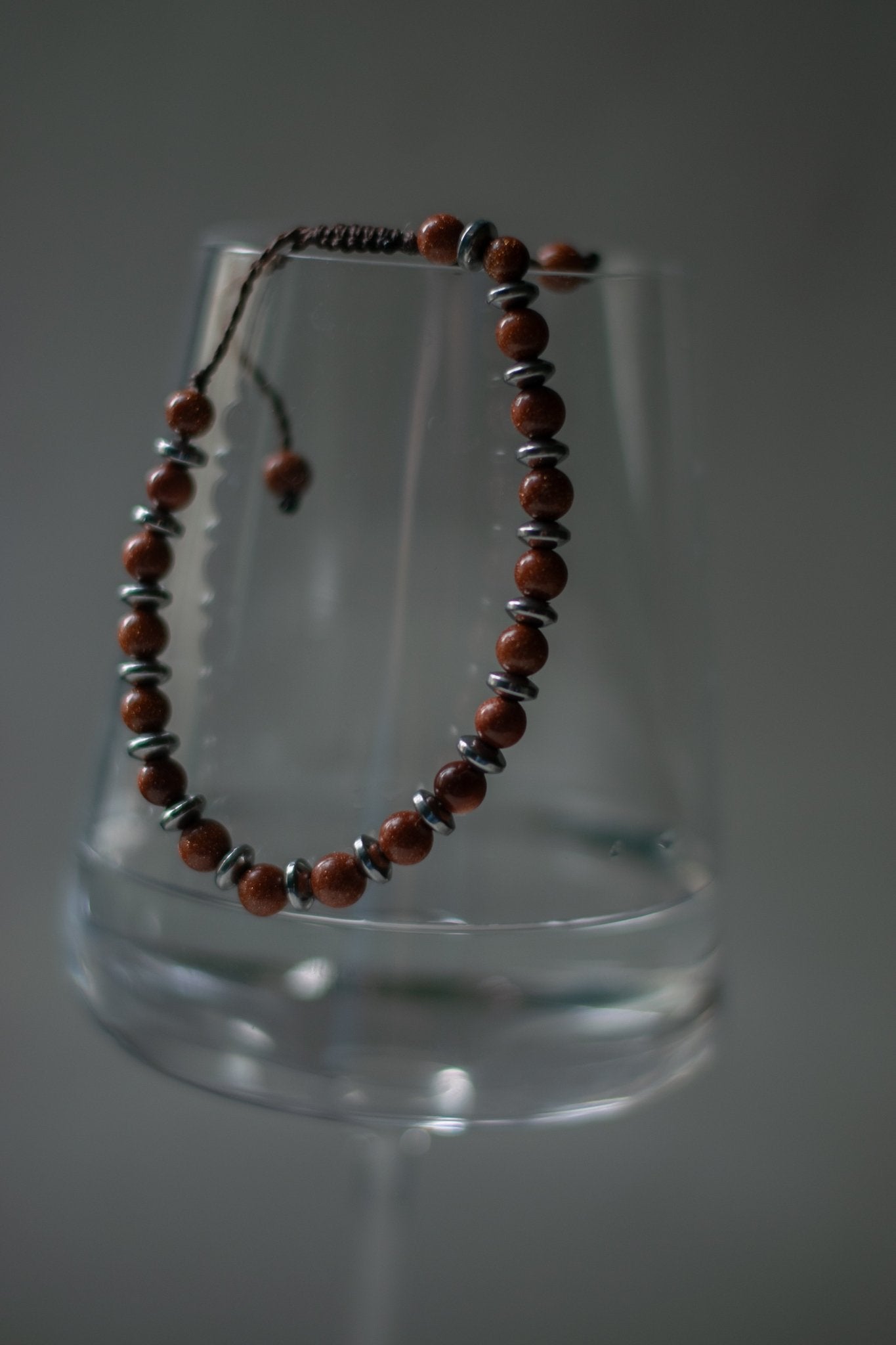 Goldstone Bracelet - Art Anna MacrameBracelet