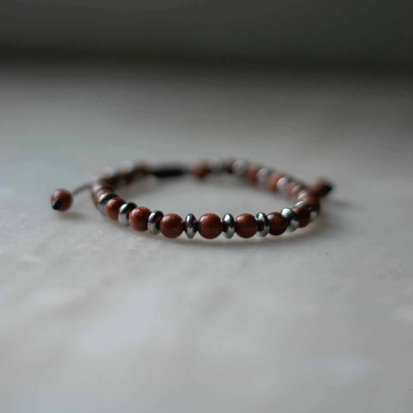 Goldstone Bracelet - Art Anna MacrameBracelet