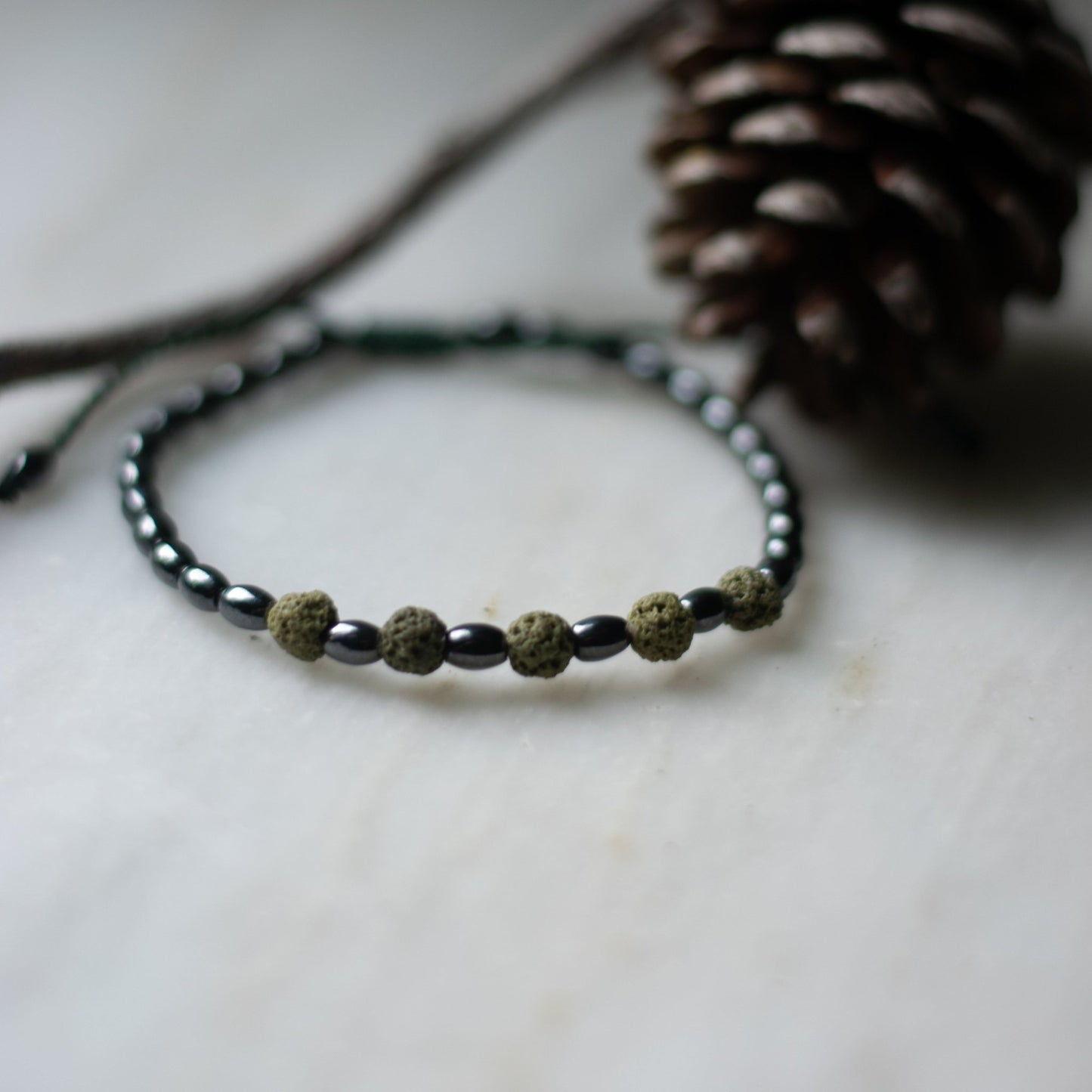 Green Lava Βracelet - Art Anna MacrameBracelet