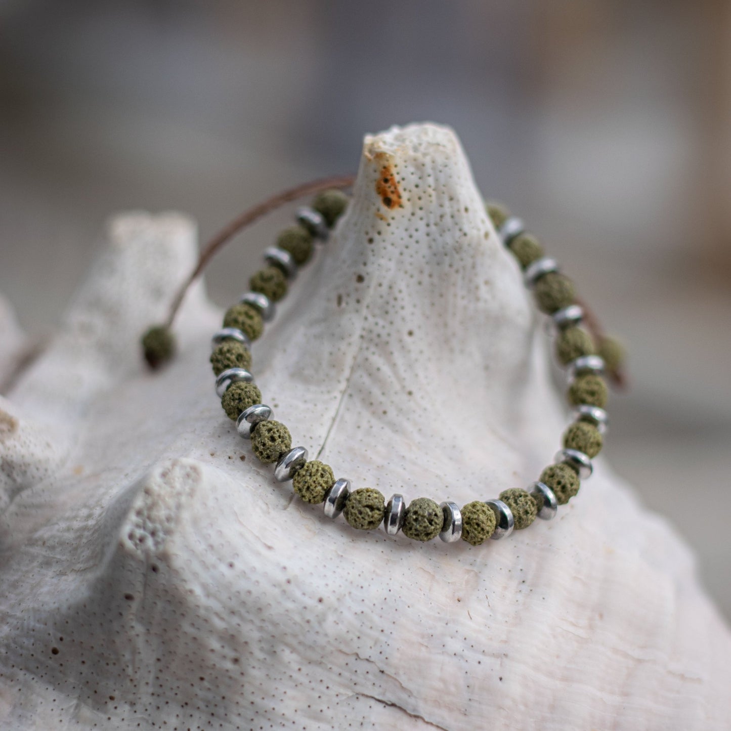 Green Lava Βracelet - Art Anna MacrameBracelet