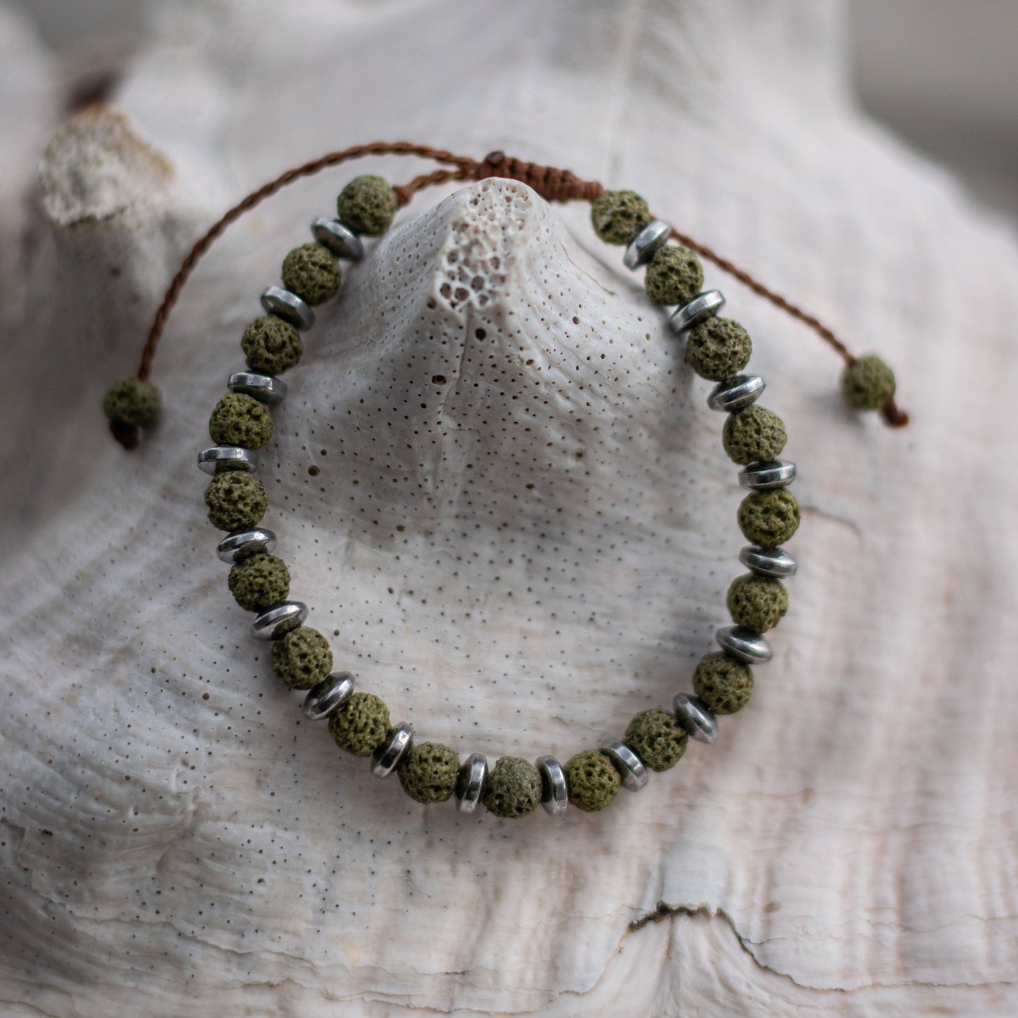 Green Lava Βracelet - Art Anna MacrameBracelet