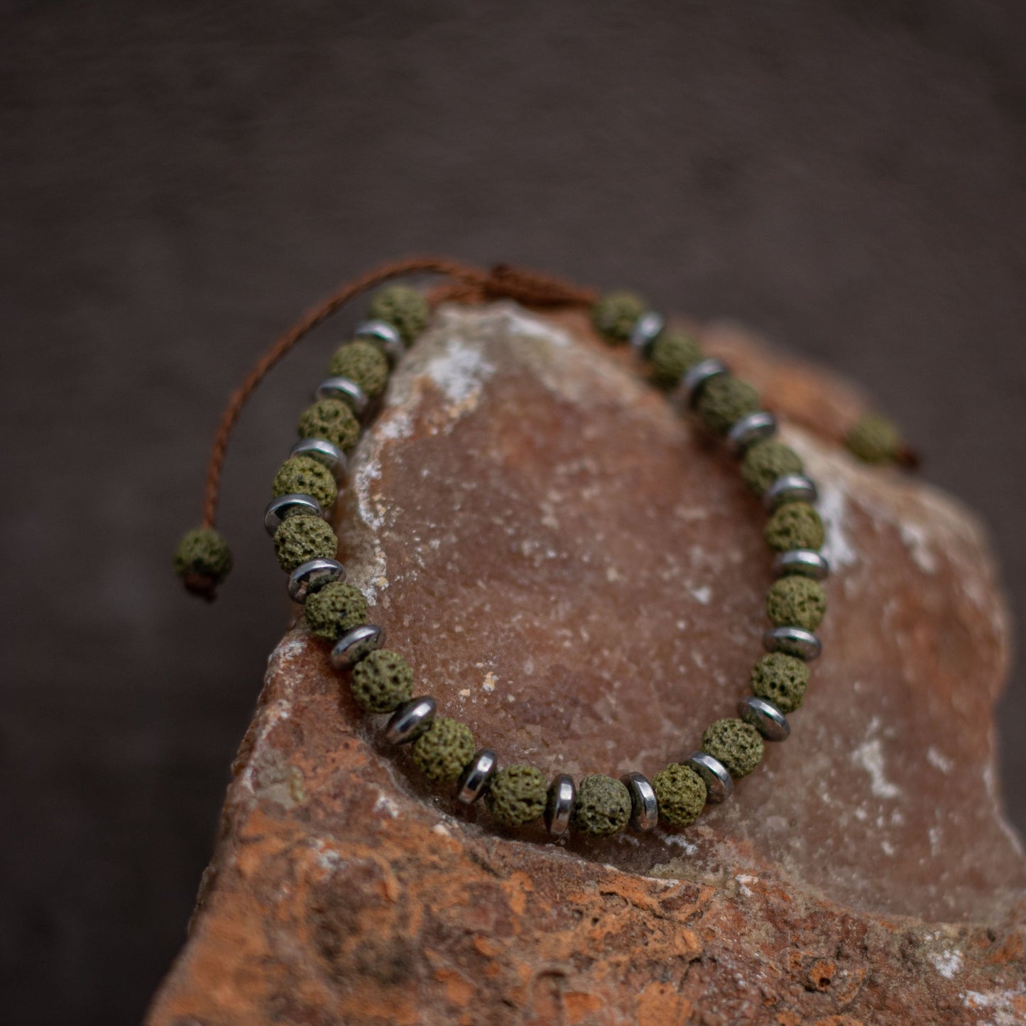 Green Lava Βracelet - Art Anna MacrameBracelet