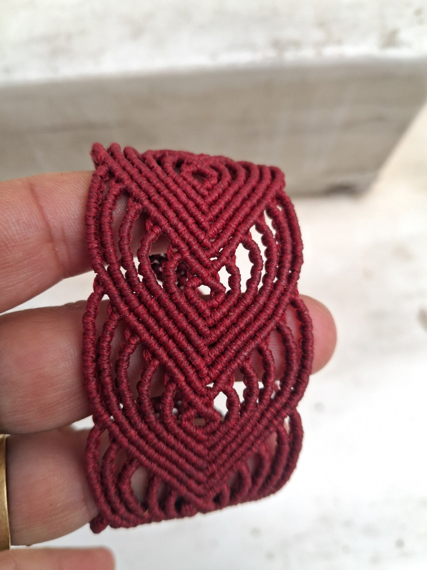 Ηρώ - Art Anna MacrameCuff Bracelet