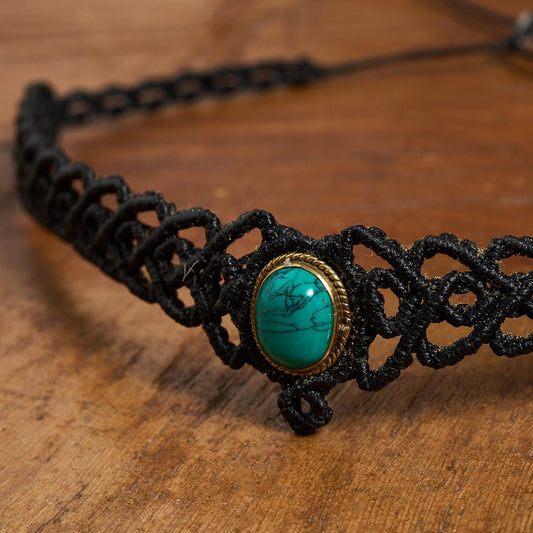 Indy Choker Black - Art Anna MacrameNecklaces