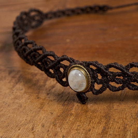 Indy Choker Brown - Art Anna MacrameNecklaces