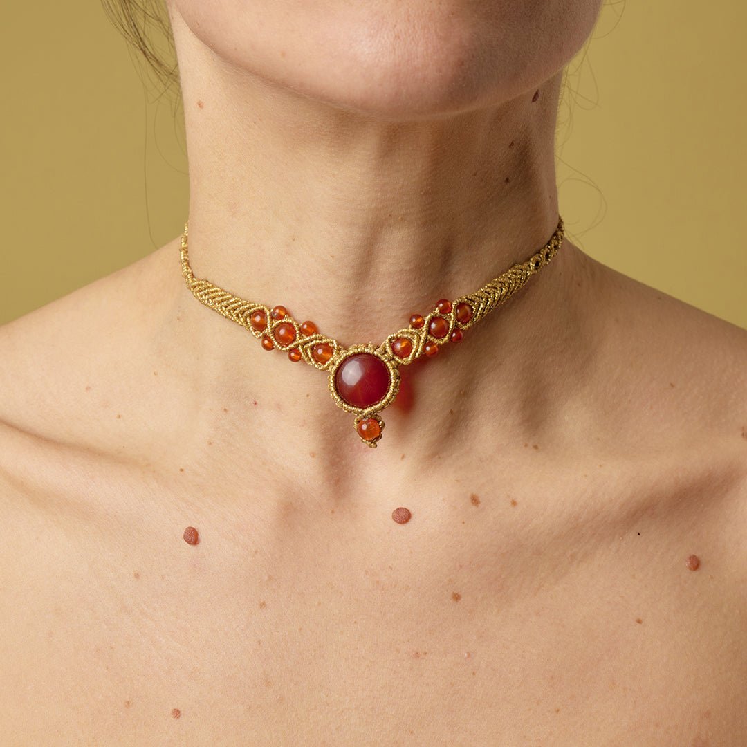 Lona Necklaces Gold - Art Anna MacrameNecklaces