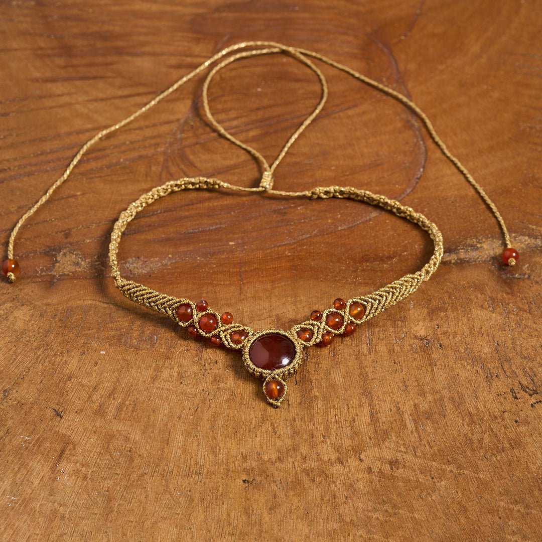 Lona Necklaces Gold - Art Anna MacrameNecklaces