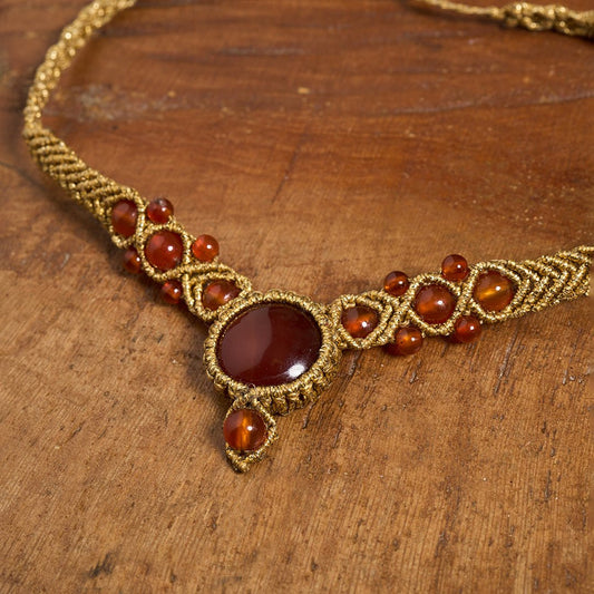 Lona Necklaces Gold - Art Anna MacrameNecklaces