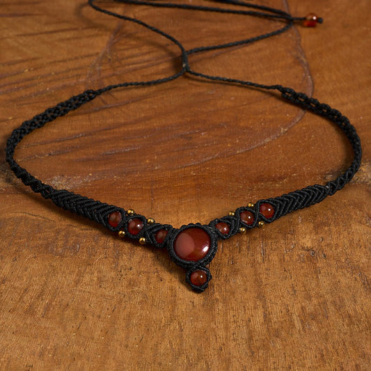 Lona Neclaces Black - Art Anna MacrameNecklaces