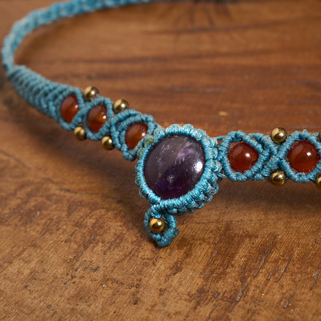 Lona Neclaces Sea Blue - Art Anna MacrameNecklaces