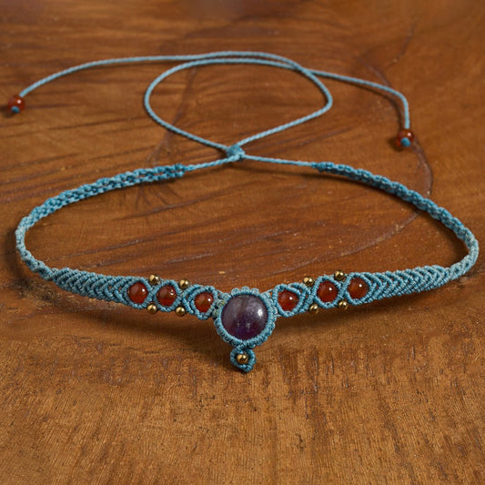 Lona Neclaces Sea Blue - Art Anna MacrameNecklaces