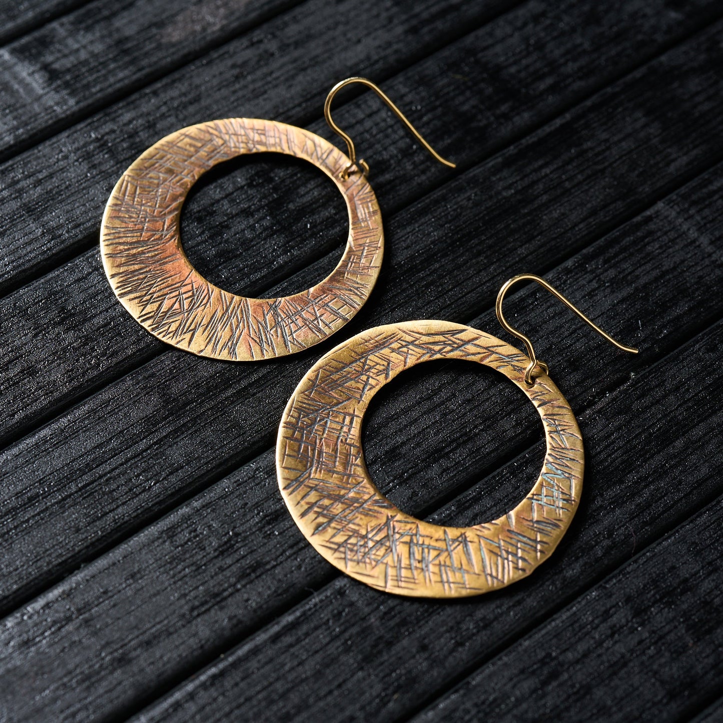 Mara Brass Earring - Art Anna MacrameEarrings