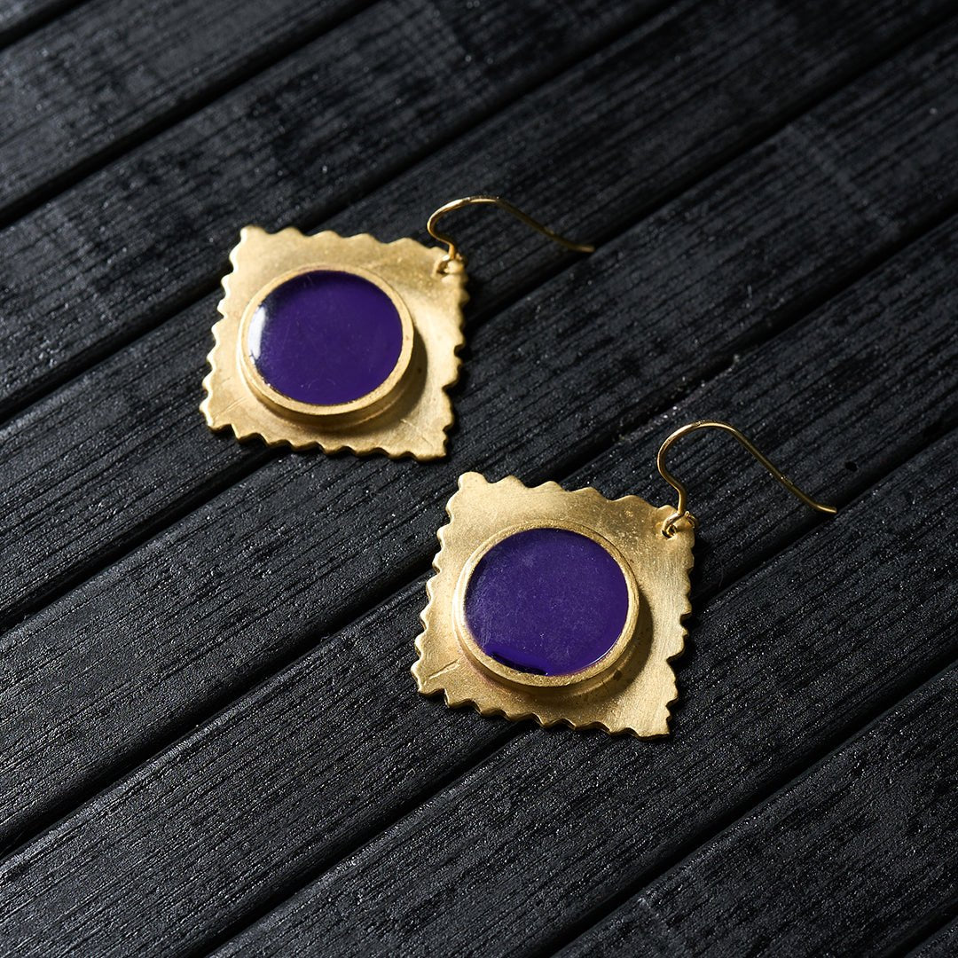 Mary Purple - Art Anna MacrameEarrings