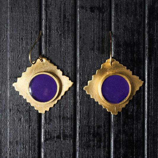 Mary Purple - Art Anna MacrameEarrings