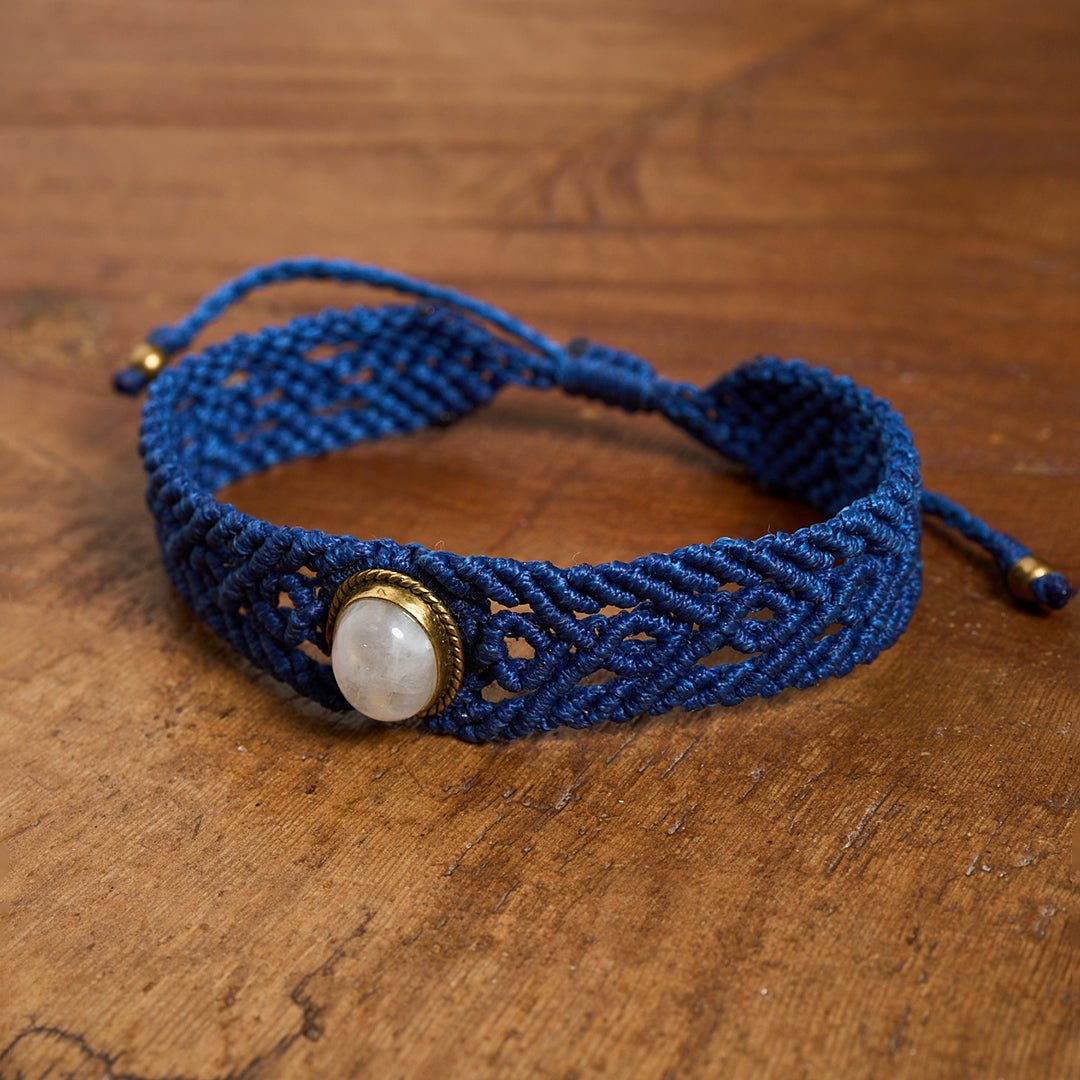 Monestone Bracelet - Art Anna MacrameCuff Bracelet