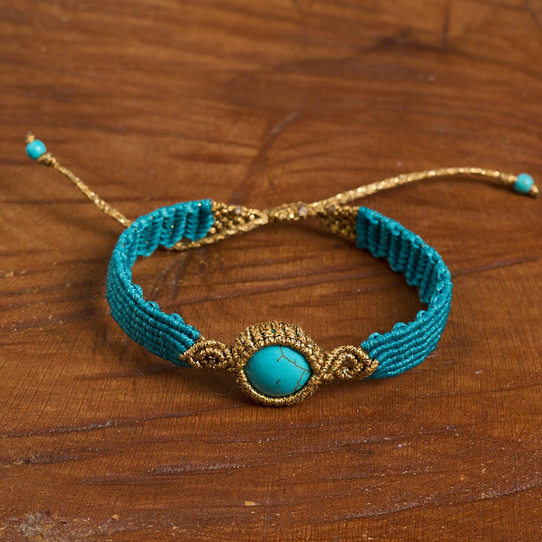 Nandia Tyrquaz - Art Anna MacrameCuff Bracelet
