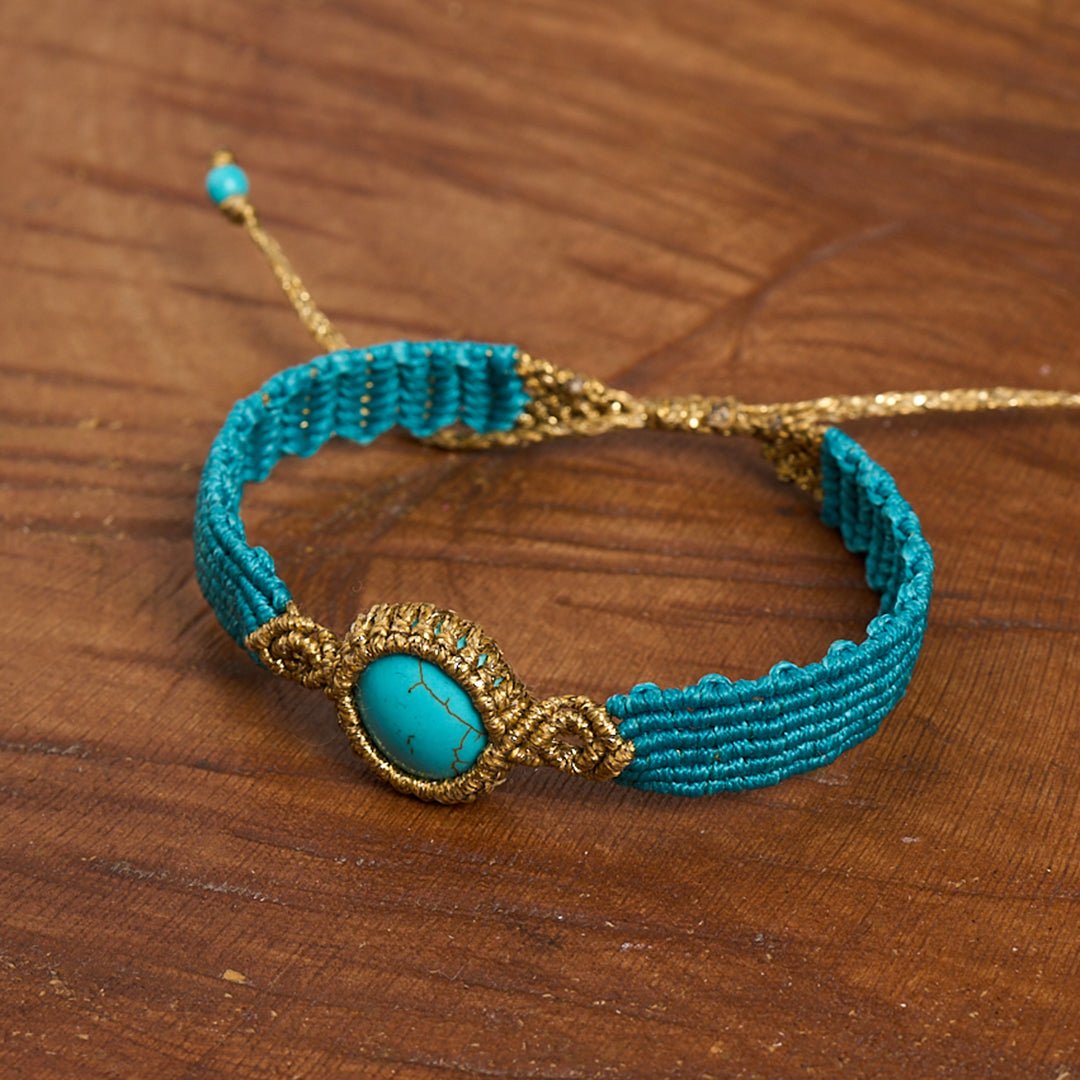 Nandia Tyrquaz - Art Anna MacrameCuff Bracelet