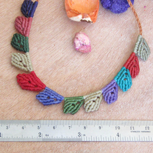 Rainbow Dots - Art Anna MacrameNecklaces