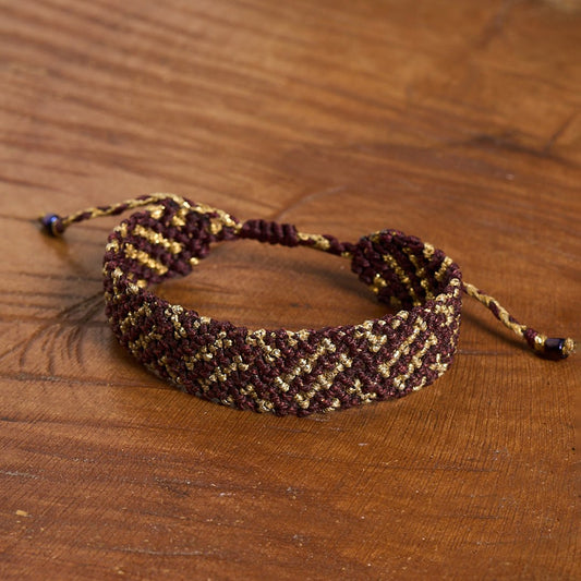 Royal Plum - Art Anna MacrameBracelet