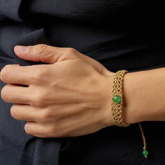 Sant Bracelet - Art Anna MacrameCuff Bracelet