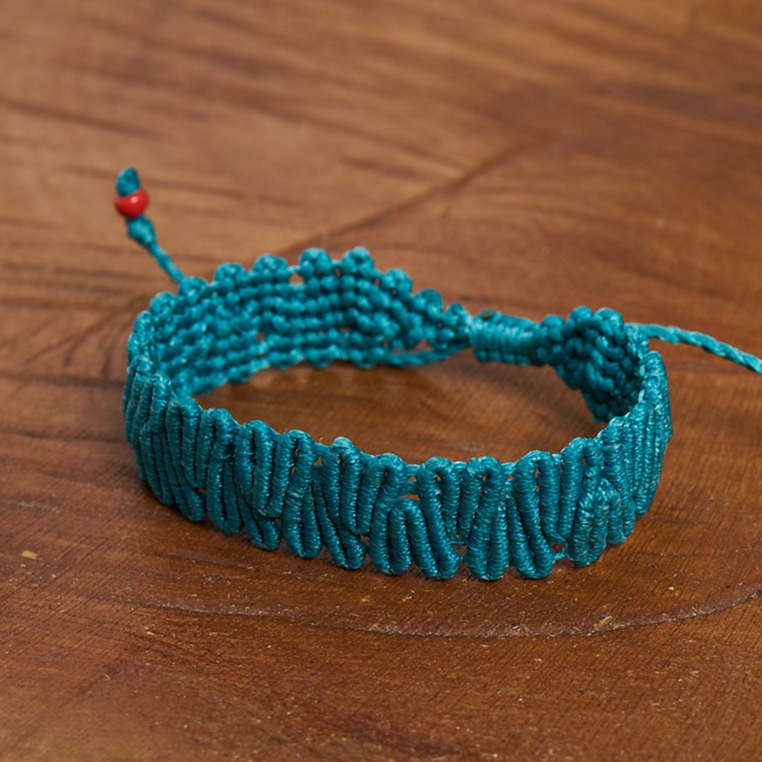 Tea - Thread Cuff Bracelet - Art Anna MacrameCuff Bracelet