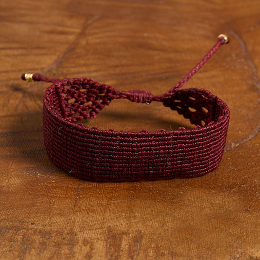 Wine - Art Anna MacrameBracelet