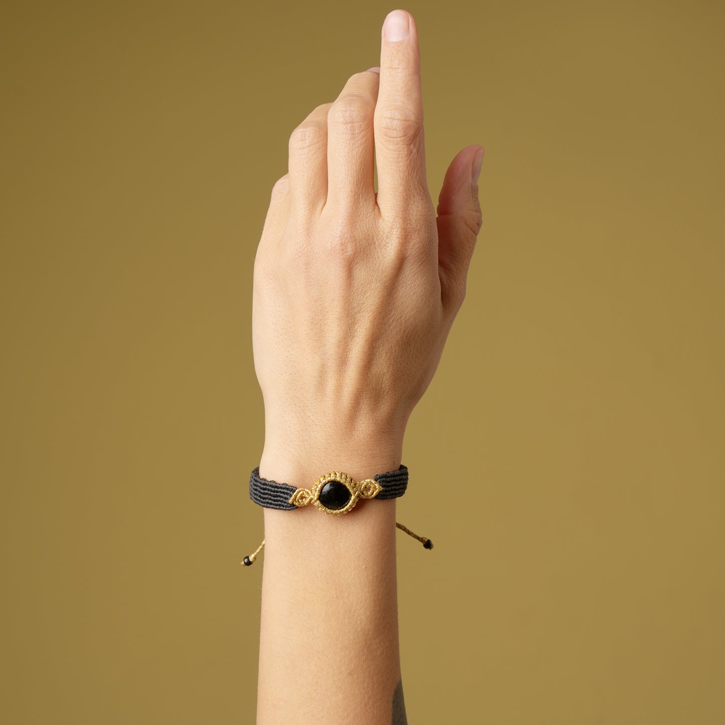 Nandia Black Onyx - Cuff Bracelet