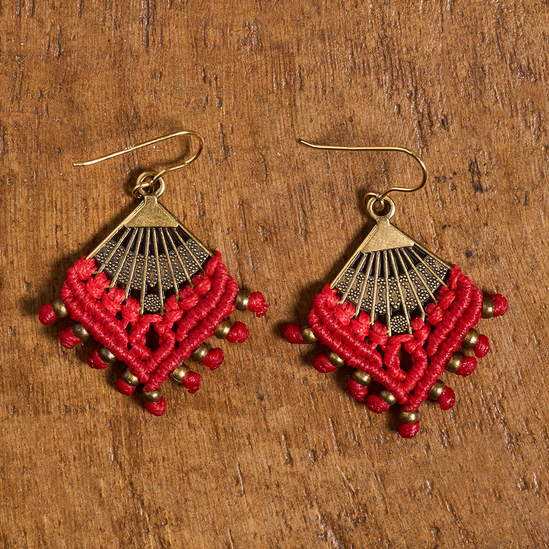 Nik Red Earring