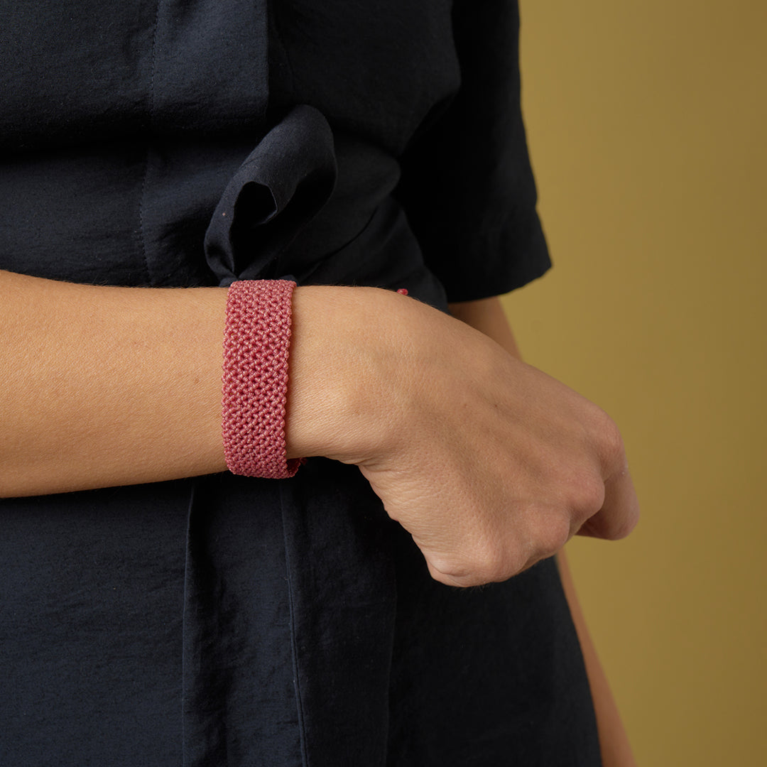 Pinelopi Dusky Pink - Cuff Bracelet