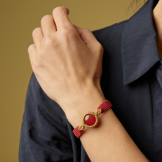 Nandia Carnelian - Cuff Bracelet