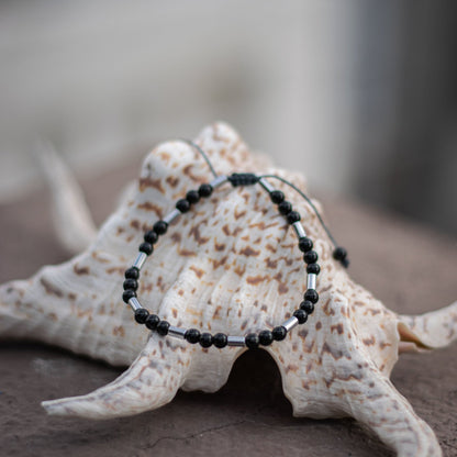 Black Onyx Bracelet - Art Anna MacrameBracelet