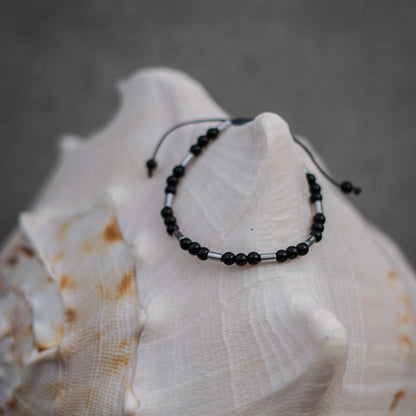 Black Onyx Bracelet - Art Anna MacrameBracelet