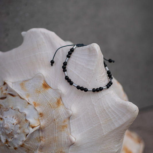 Black Onyx Bracelet - Art Anna MacrameBracelet