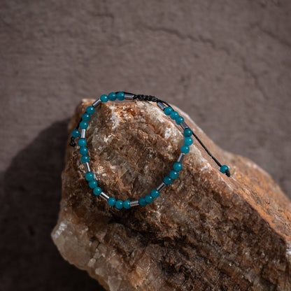 Blue Agate Bracelet - Art Anna MacrameBracelet