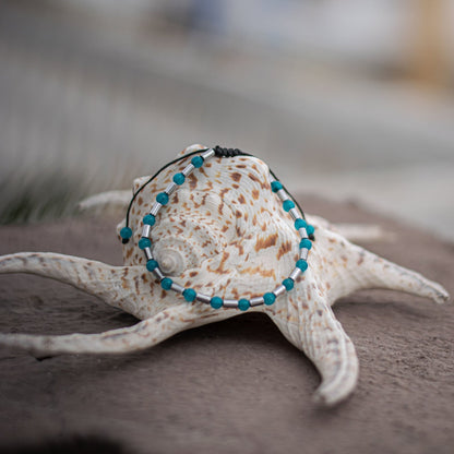 Blue Agate Bracelet - Art Anna MacrameBracelet