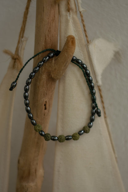 Green Lava Βracelet - Art Anna MacrameBracelet