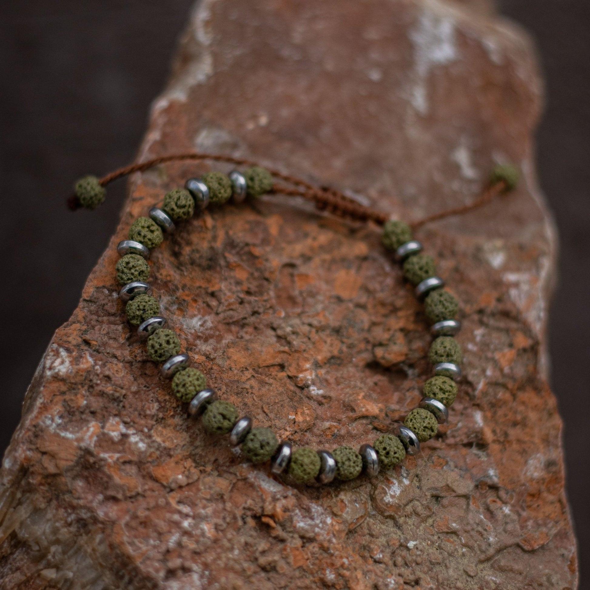 Green Lava Βracelet - Art Anna MacrameBracelet