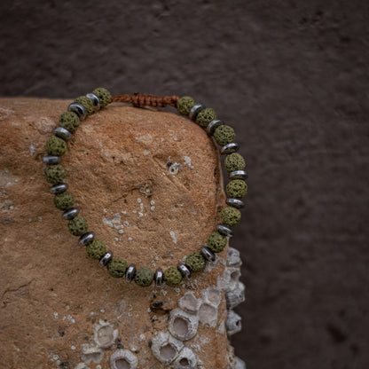 Green Lava Βracelet - Art Anna MacrameBracelet