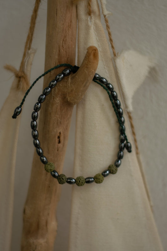 Green Lava Βracelet - Art Anna MacrameBracelet