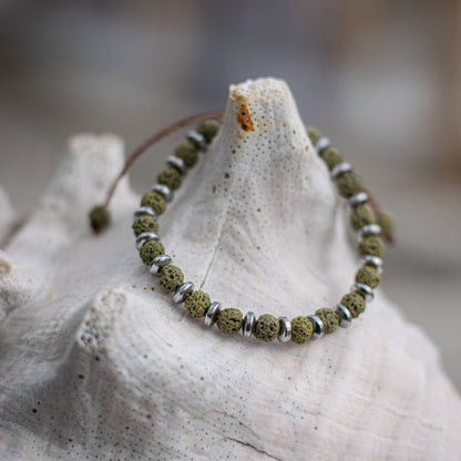 Green Lava Βracelet - Art Anna MacrameBracelet