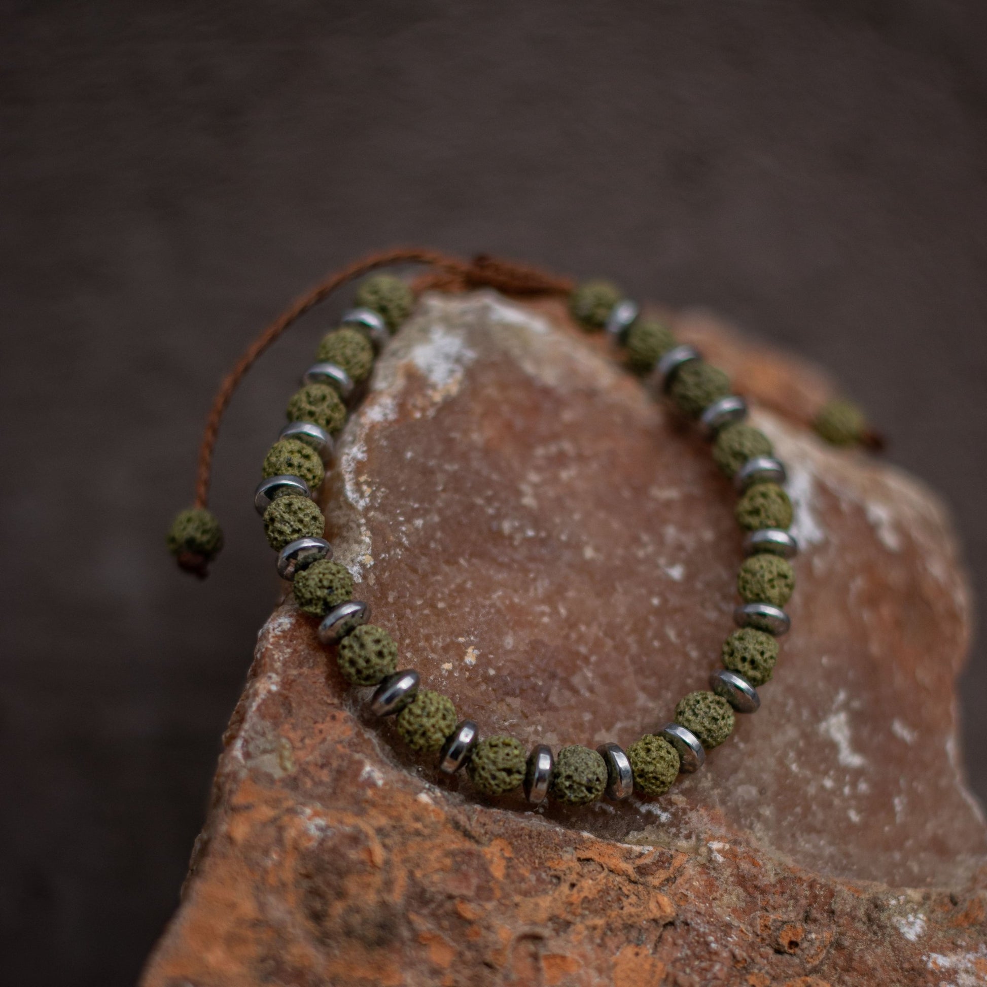 Green Lava Βracelet - Art Anna MacrameBracelet