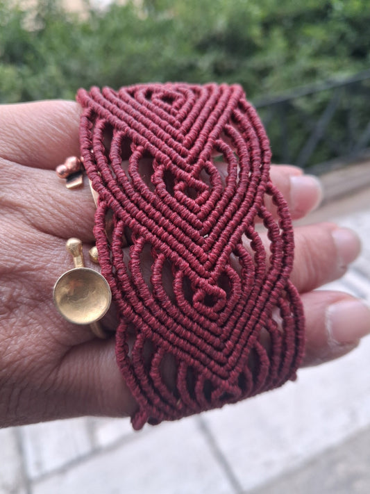 Ηρώ - Art Anna MacrameCuff Bracelet