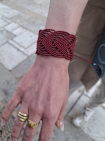 Ηρώ - Art Anna MacrameCuff Bracelet